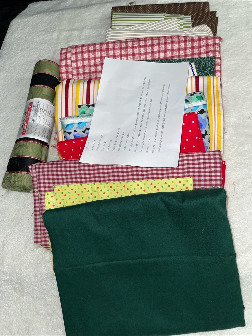 4-5 LB MIXED FABRIC BUNDLE • USABLE PIECES • CRAFT & SEWING D3